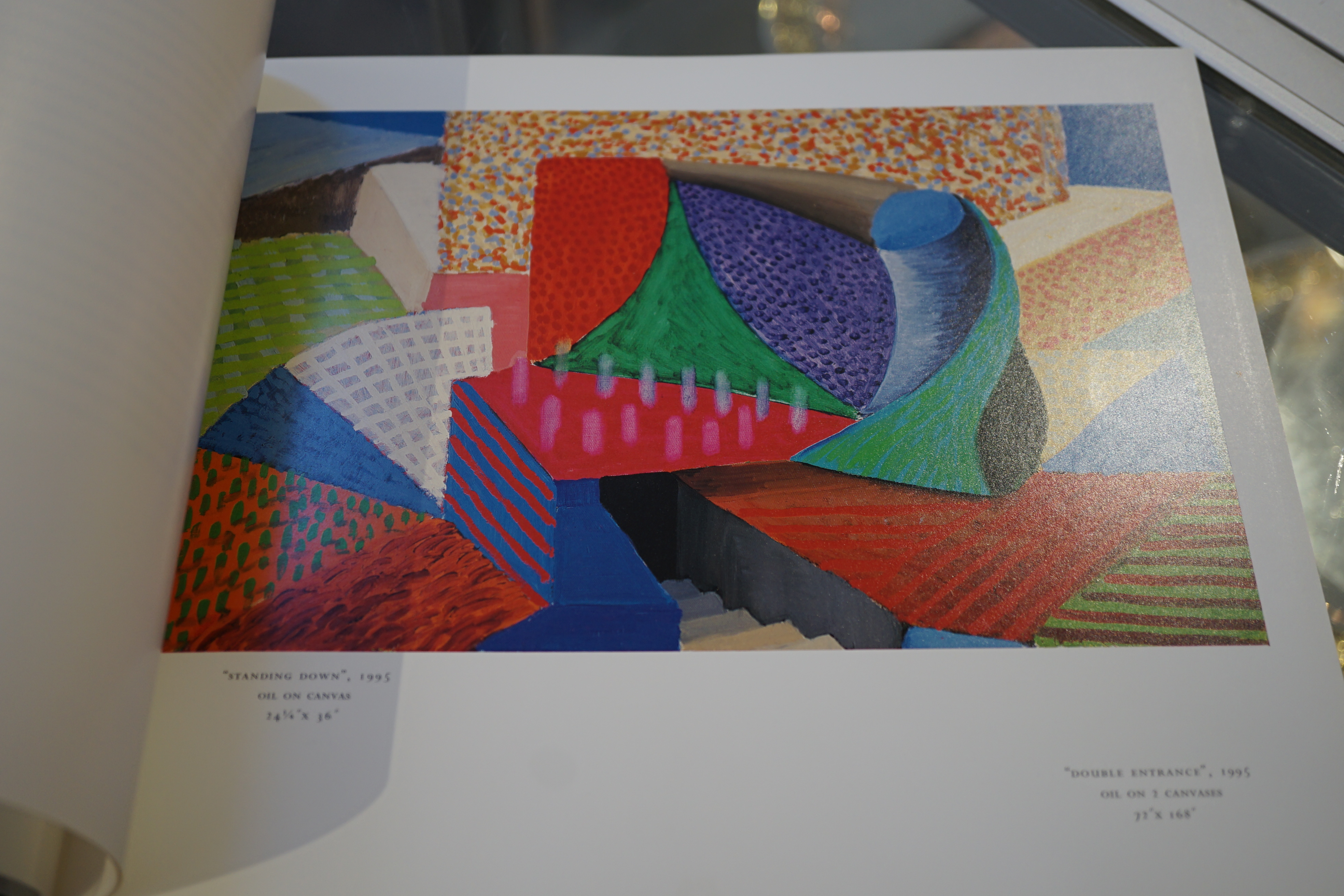 David Hockney (English, b.1937), 'Some very large new paintings with 25 dogs upstairs', Exhibition catalogue for L.A. Louver May 1995, overall 21.5 x 25.5cm